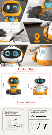 Masinute si Trenulete (3 ani+) - Robot Inteligent Interactiv cu senzor ce urmareste linia
