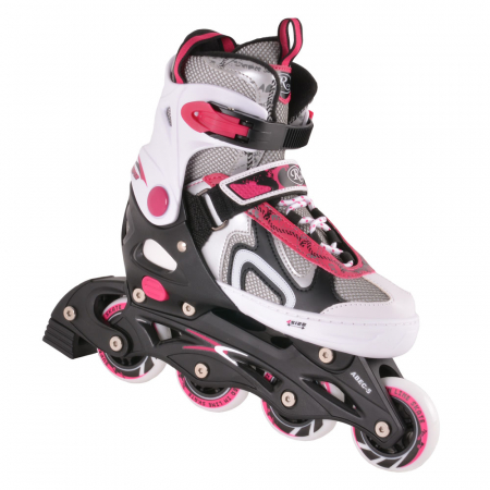 Role si echipament protectie role - Role Reglabile RCO - Marimea 40-43, Alb, Negru si Fucsia