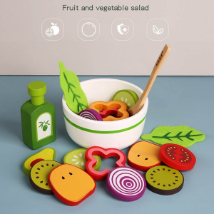 Joc din Lemn Legume -  Invata sa facem Salata Kabi [1]