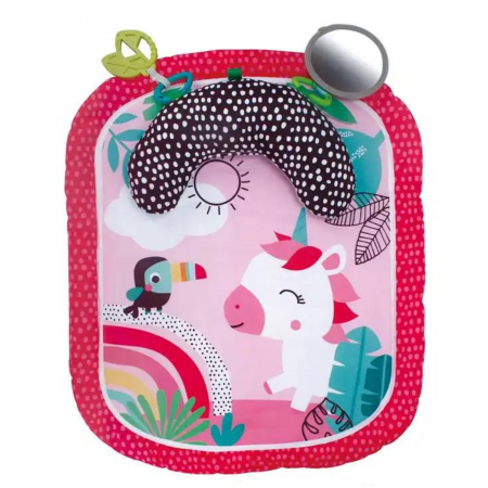 Jucarii - Saltea de activitati unicorn bebe, roz fetita
