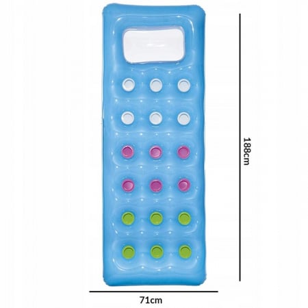 Articole si jucarii exterior - Saltea Gonflabila pentru Piscina 188x71 cm Albastru