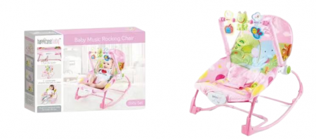 Scaun Balansoar bebe Vibratii si Muzica Albastru [2]