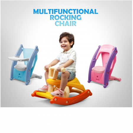 Scaun masa copii - Scaun Multifunctional Copii 3 in 1 Scaun, Masa de manca, Balansoar