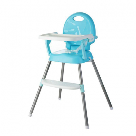 Scaun masa copii - Scaun de masa bebe 3 in 1 albastru