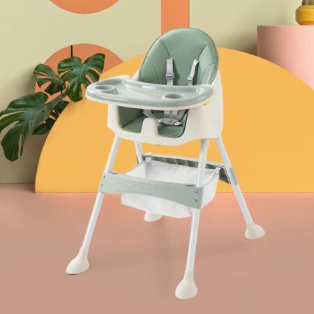 Scaun masa copii - Scaun de masa reglabil pe inaltime, verde