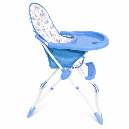 Scaun Masa Copii Baby C CH Bleu, Pliabil, Centura 5 Pct, 6 Luni + [1]