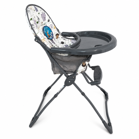 Scaun Masa Copii Baby C CH Gri, Pliabil, Centura 5 Pct, 6 Luni + [1]