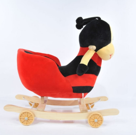 Buburuza Balansoar Muzical cu Spatar si Roti 2 in 1 pentru Copii [2]