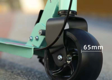 Scooter Trotineta Pliabila cu Lumina - Cadru Otel si Carbon 100 kg  Negru [7]