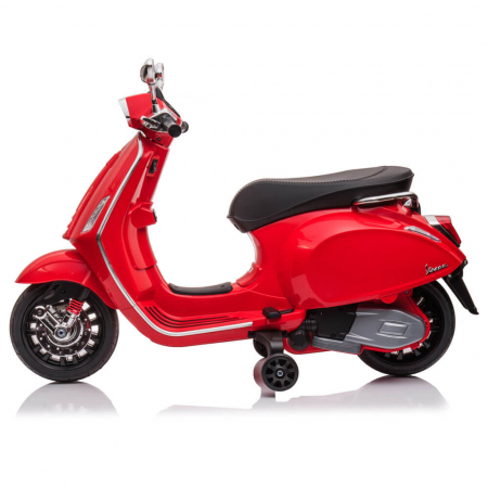 Masinute electrice copii - Scuter Electric pentru Copii Vespa 12V Motocicleta electrica Vespa