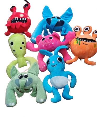 Jucarii desene animate( 3 ani +) - Set 12 Figurine din Plus Garten of BANBAN JUcarii din plus 12 BanBan