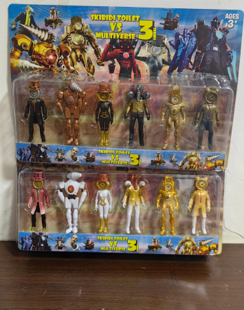 Figurine Desene Animate( 3 ani +) - Set 12 Figurine Skibidi Toilet seria 2