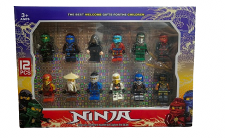 Masinute si Trenulete (3 ani+) - Set 12 Figurine tip Lego NinjaGo