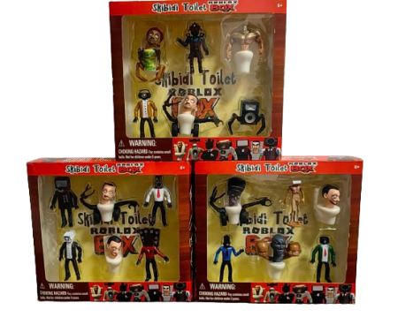 Figurine Desene Animate( 3 ani +) - Set 18 Figurine Skibidi Toilet ROBLOX BOX