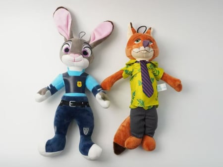 Jucarii - Set 2 Jucarii din Plus Zootopia – 40 cm Judy si Nick
