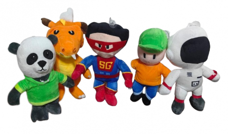Jucarii desene animate( 3 ani +) - Set 5 Jucarii Mascote din plus desene animate Stumble Guys