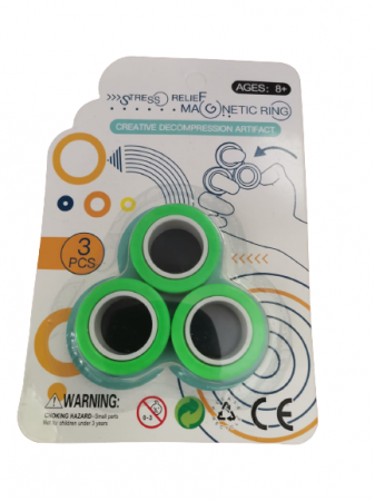 Jocuri - Set 3 buc Joc antistres Inel Magnetic - Magnetic Ring