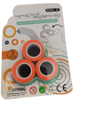 Set 3 buc Joc antistres Inel Magnetic - Magnetic Ring [7]