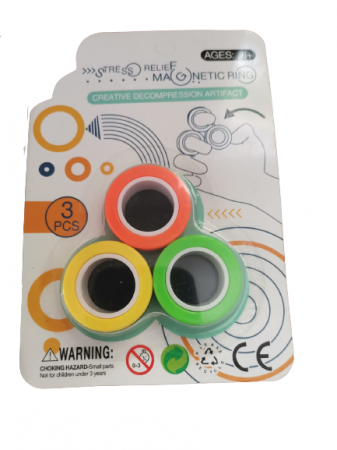 Set 3 buc Joc antistres Inel Magnetic - Magnetic Ring [5]