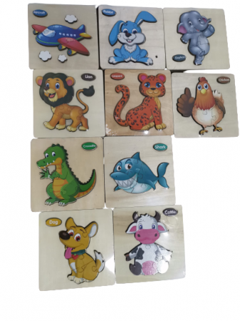Set 3 Puzzle Lemn   diferite modele [1]