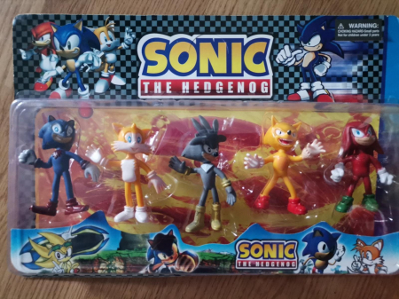 Figurine Desene Animate( 3 ani +) - Set 4 figurine Ariciul Super Sonic-  Sonic The Hedgehog