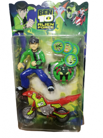 Masinute si Trenulete (3 ani+) - Set Figurine Eroii Ben 10 cu Ceas Lansator