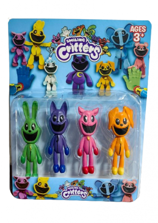 Figurine Desene Animate( 3 ani +) - Set 4 Figurine Poppy PlayTime seria 3 Smiling Critters