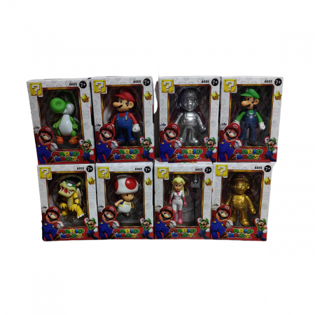 Masinute si Trenulete (3 ani+) - Set 8 figurine Super Mario Bros