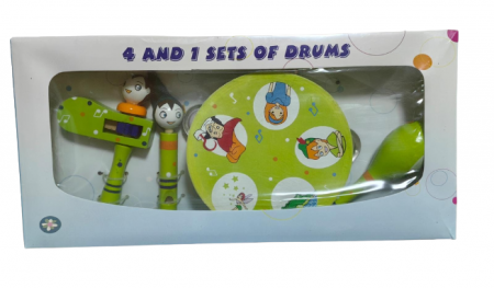 Jucarii muzicale - Set 4 Instrumente muzicale pentru copii din lemn