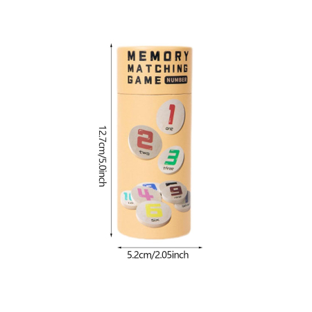 Set 4 Jocuri Memoriy Matching din Lemn, 80 Jetoane, Montessori 3+ [1]