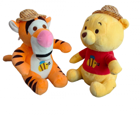 Jucarii din Plus - Mascote din Plus(3 ani +) - Set 2 Mascote Plus Winnie the Pooh si Tigru