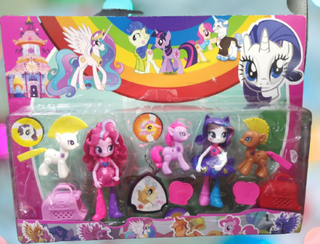 Figurine Desene Animate( 3 ani +) - Set 12 Figurine Little Pony – Prietenia este Magica