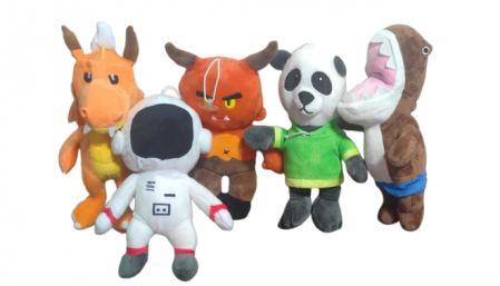 Jucarii desene animate( 3 ani +) - Set 5 Jucarii Mascote din plus desene animate Stumble Guys