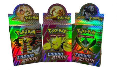 Jocuri - Set 3 Pachete de Carti POkemon Crown Zenith