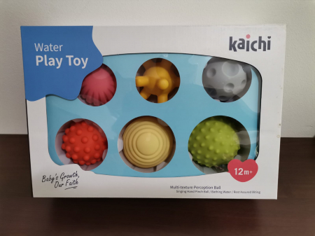 Jucarii bebe (Varsta 0 Luni - 2 ani) - Set 6 bile Tactile Bebe Ball Set Kaichi