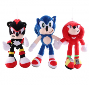 Set 6 Jucarii de plus Super Sonic  Plusuri Sonic Hedgehog Muzicali [26]