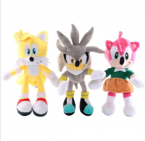 Set 6 Jucarii de plus Super Sonic  Plusuri Sonic Hedgehog Muzicali [27]