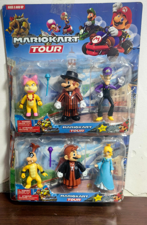 Jucarii Copii - Set 6 Figurine Super Mario si Luigi