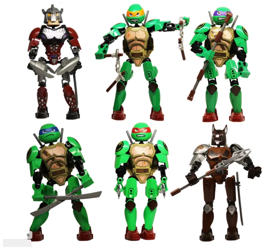 Jucarii desene animate( 3 ani +) - Set 6 Figurine Testoasele NinjaTeenage Mutant Ninja Turtles