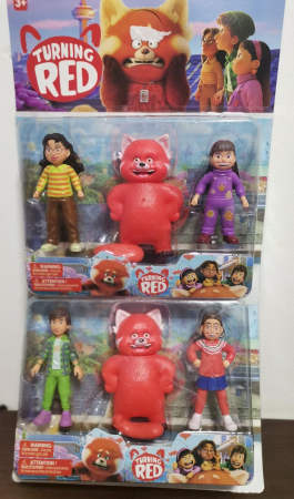 Set 5 Figurine Panda Rosu Turning RED [1]