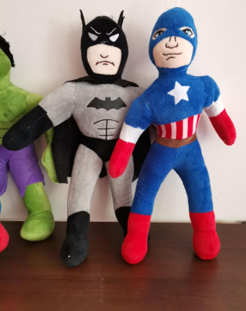 Set Mascote Plus Avengers Hulk, Capitanul America, Iron Man, Batman, Superman, Spiderman [2]