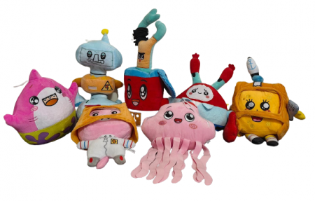 Set 7 Jucarii din PLus Lankybox Boxy [2]