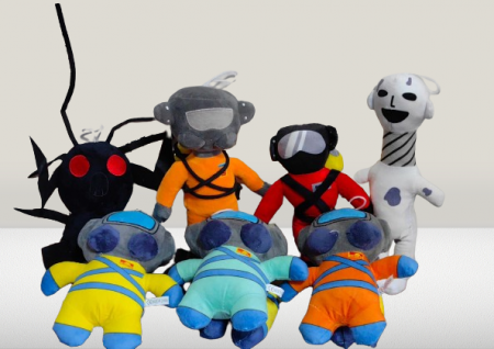 Jucarii din Plus - Mascote din Plus(3 ani +) - Set 7 Jucarii din Plus Lethal Company Mascote Jocul Video Lethal Company