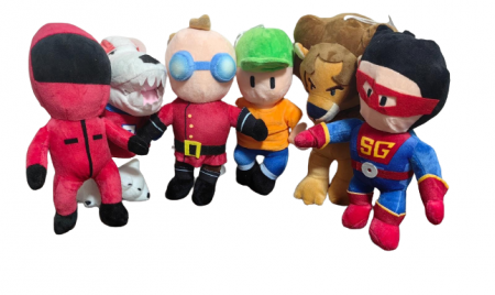 Jucarii desene animate( 3 ani +) - Set 6 Jucarii Mascote din plus desene animate Stumble Guys