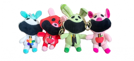 Jucarii din Plus - Mascote din Plus(3 ani +) - Set 4 Jucarii din Plus Poppy PlayTime seria 3 Smiling Critters 17 cm