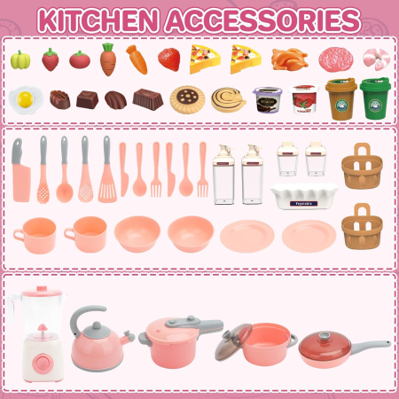 Set Bucatarie Interactiva pentru Copii cu Lumina, Sunet, Apa, Abur si Accesorii [3]