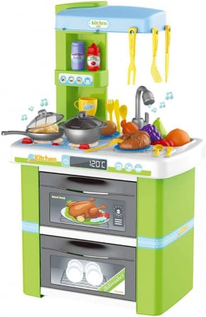Bucatarii  de Jucarie(3 Ani+) - Bucatarie pentru copii cu Accesorii Kitchen House Verde