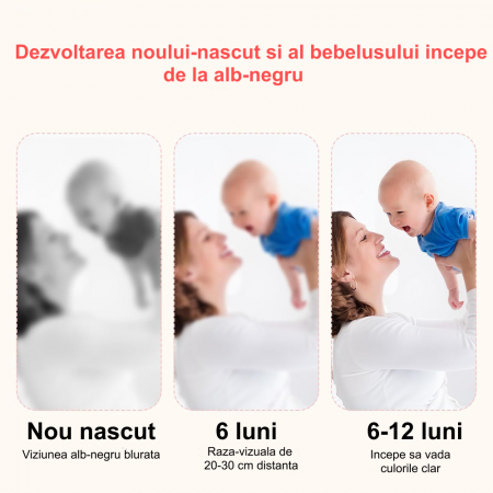 Set Carduri Stimulare Vizuale Bebelusi Alb Negru Color [3]