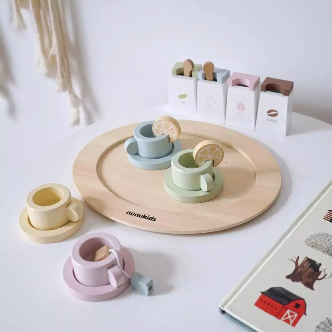 Set de Ceai din lemn pentru copii Nunukids 21 piese [0]