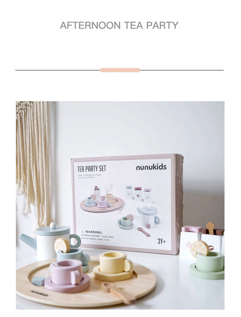 Set de Ceai din lemn pentru copii Nunukids 21 piese [6]